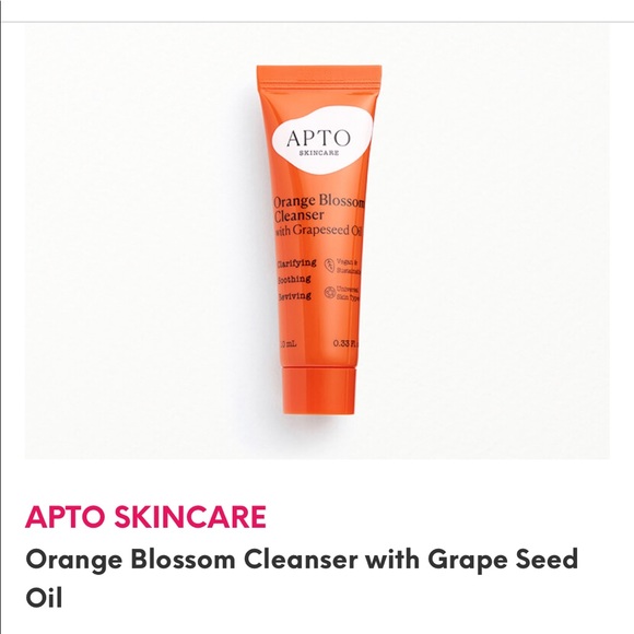 FREE or 3/$20: APTO SKINCARE Orange Blossom Cleanser with Grape Seed Oil - Picture 1 of 3